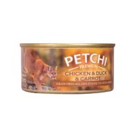 (پت چی) کنسرو گربه با طعم فیله مرغ و اردک و هویج 120 گرمی