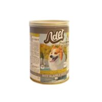 کنسرو پته توله سگ ادل با طعم گوشت گاو و سیب