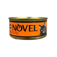 کنسرو پوره گربه بالغ نوول لوکس با طعم مرغ و کدو حلوایی