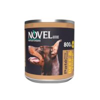 کنسرو پته سگ بالغ نوول لوکس با طعم گوشت و سیرابی
