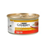 کنسرو گربه کیکی با طعم گوشت گاو گورمت گلد