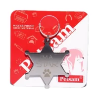 (پتسام) پلاک استیل طرح دار ستاره بزرگ