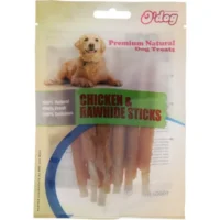 (او داگ) تشویقی سگ دنده با دورپیچ مرغ 100 گرمی