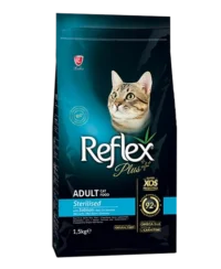 (رفلکس پلاس) غذای خشک گربه عقیم شده با طعم ماهی سالمون 1/5 کیلویی