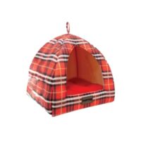 (مریلند) جای خواب مثلثی Lucky Puppyco سایز Free چهارخونه قرمز
