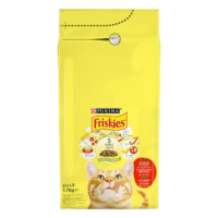 (فریسکیز) غذای خشک گربه بالغ با طعم گوشت 1/7 کیلویی