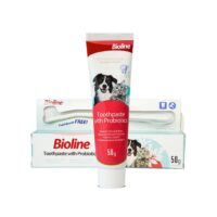 (بیولاین) ست مسواک و خمیردندان حاوی پروبیوتیک سگ و گربه