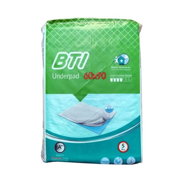 (بی تی آی) پد بهداشتی و زیرانداز بیمار 60*90 - 5 عددی