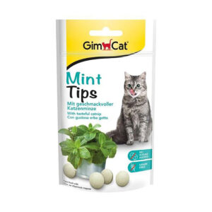 (جیم کت) تشویقی توپی نعنا و کت نیپ گربه Mint tips وزن 40 گرمی