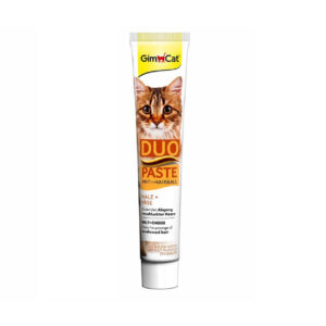 (جیم کت) خمیر مالت آنتی هیربال مدل DUO Paste گربه با طعم پنیر 50 گرمی