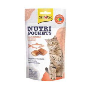 (جیم کت) تشویقی گربه مغز دار NUTRI با طعم سالمون 60 گرمی