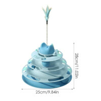 (عالم پت) اسباب بازی تعادلی سه طبقه گربه