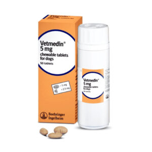 (بوهرینگر) قرص Vetmedin دوز 5 میلی گرم مناسب قلب و عروق 50 عددی