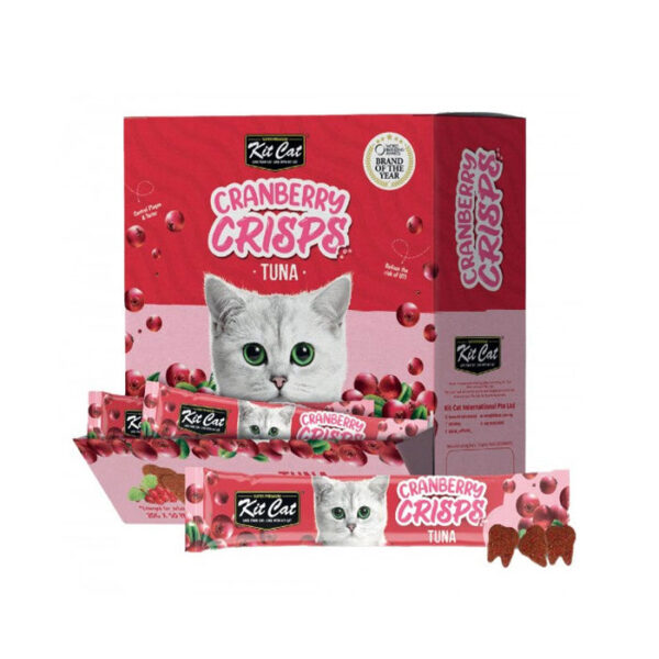 (کیت کت) تشویقی دنتال گربه Crisps با طعم کرنبری و ماهی تن 20 گرمی