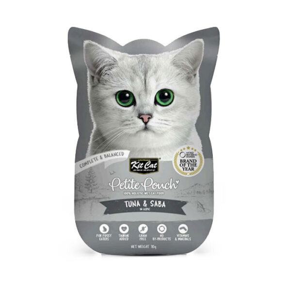 (کیت کت) پوچ گربه با طعم ماهی تن و ماهی سابا در ژله 70 گرمی