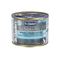(دکتر کلادرز) کنسرو گربه با طعم ماهی و میگو حاوی روغن امگا 200 گرمی