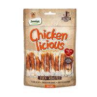 (دنتالایت) تشویقی سگ استخوان کلسیمی با دورپیچ مرغ 70 گرمی