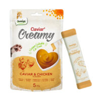 (دنتالایت) بستنی گربه با طعم مرغ و خاویار بسته 5 عددی