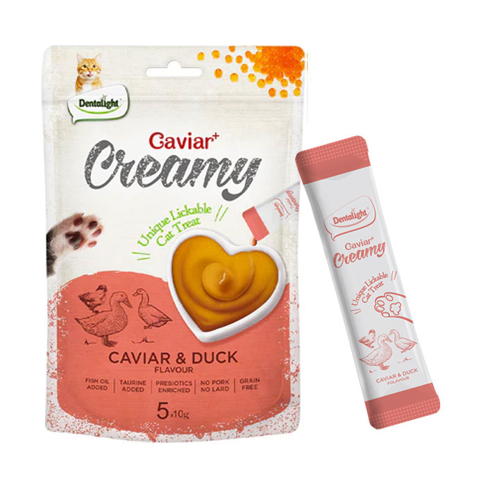 2014862 (دنتالایت) بستنی گربه با طعم اردک و خاویار بسته 5 عددی