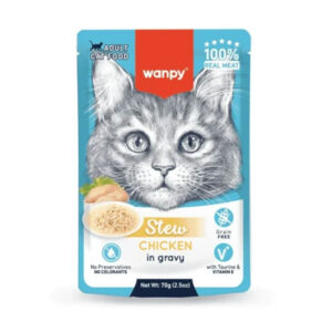 (ونپی) سوپ گربه با طعم مرغ تکه ای در سس 70 گرمی