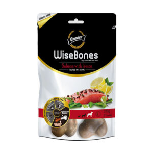 (گناولرز) تشویقی سگ استخوان ژلاتینی دنتال 2 عددی با طعم سالمون و لیمو سایز L