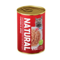 (پت آلپین) کنسرو نچرال گربه با طعم مرغ و سیب 380 گرمی