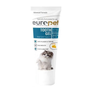 (یورو پت) خمیر دندان مخصوص گربه با طعم پنیر 100 گرمی