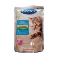 (وینستون) سوپ گربه با طعم مرغ و سبزیجات در سس 100 گرمی