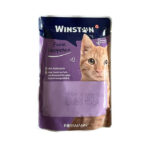 (وینستون) سوپ گربه با طعم مرغ در سس 100 گرمی