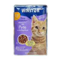 (وینستون) سوپ گربه با طعم بوقلمون در سس 100 گرمی