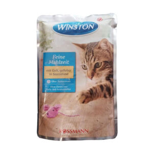 (وینستون) سوپ گربه با طعم جگر مرغ در سس 100 گرمی