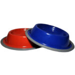 (زاریکس) ظرف آب و غذا فلزی رنگی سایز XL