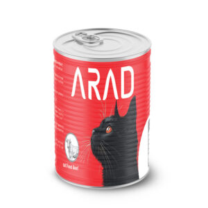 (آراد) کنسرو پته مخصوص گربه با طعم گوشت گاو 380 گرمی