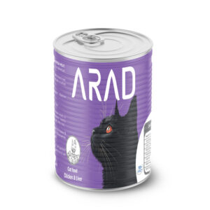 (آراد) کنسرو پته مخصوص گربه با طعم مرغ و جگر 380 گرمی