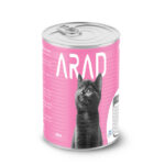 (آراد) کنسرو پته مخصوص بچه گربه با طعم میکس 380 گرمی