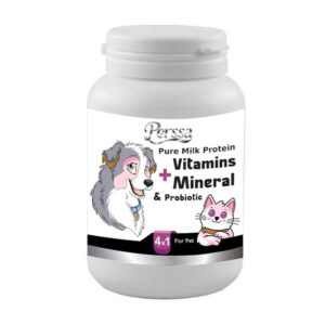 (پرسا) مکمل پودر مولتی ویتامین و مینرال سگ و گربه 200 گرمی