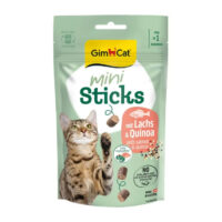 (جیم کت) تشویقی نرم گربه mini sticks با طعم ماهی سالمون و کینوا 50 گرمی