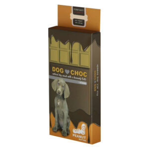 (داوو پلاس) تشویقی نرم سگ طرح شکلات با طعم بادام زمینی 50 گرمی