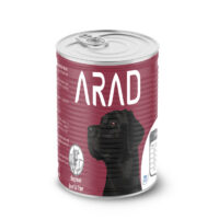 (آراد) کنسرو پته مخصوص سگ با طعم گوشت و سیرابی 380 گرمی