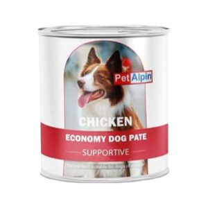 (پت آلپین) کنسرو پته حمایتی سگ با طعم مرغ 800 گرمی