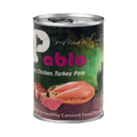(پابلو) کنسرو سوپر پرمیوم گربه با طعم گوشت و مرغ و بوقلمون پته 400 گرمی