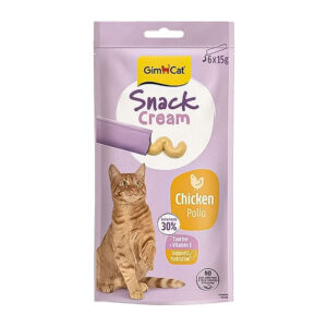 (جیم کت) تشویقی بستنی Snack Cream گربه با طعم مرغ بسته 6 عددی