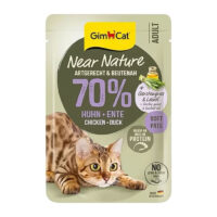 (جیم کت) پوچ گربه Near Nature با طعم مرغ و اردک 85 گرمی