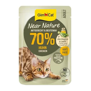 (جیم کت) پوچ گربه Near Nature با طعم مرغ 85 گرمی