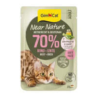 (جیم کت) پوچ گربه Near Nature با طعم گوشت گوساله و اردک 85 گرمی