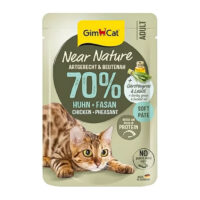 (جیم کت) پوچ گربه Near Nature با طعم مرغ و قرقاول 85 گرمی