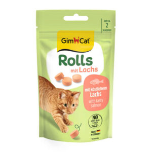 (جیم کت) اسنک تشویقی گربه Rolls با طعم ماهی سالمون 40 گرمی