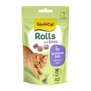 (جیم کت) اسنک تشویقی گربه Rolls با طعم اردک 40 گرمی