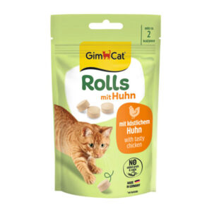 (جیم کت) اسنک تشویقی گربه Rolls با طعم مرغ 40 گرمی