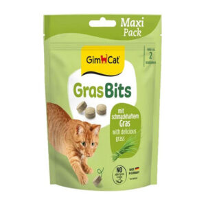 (جیم کت) اسنک تشویقی گربه Gras Bits با طعم علف 40 گرمی
